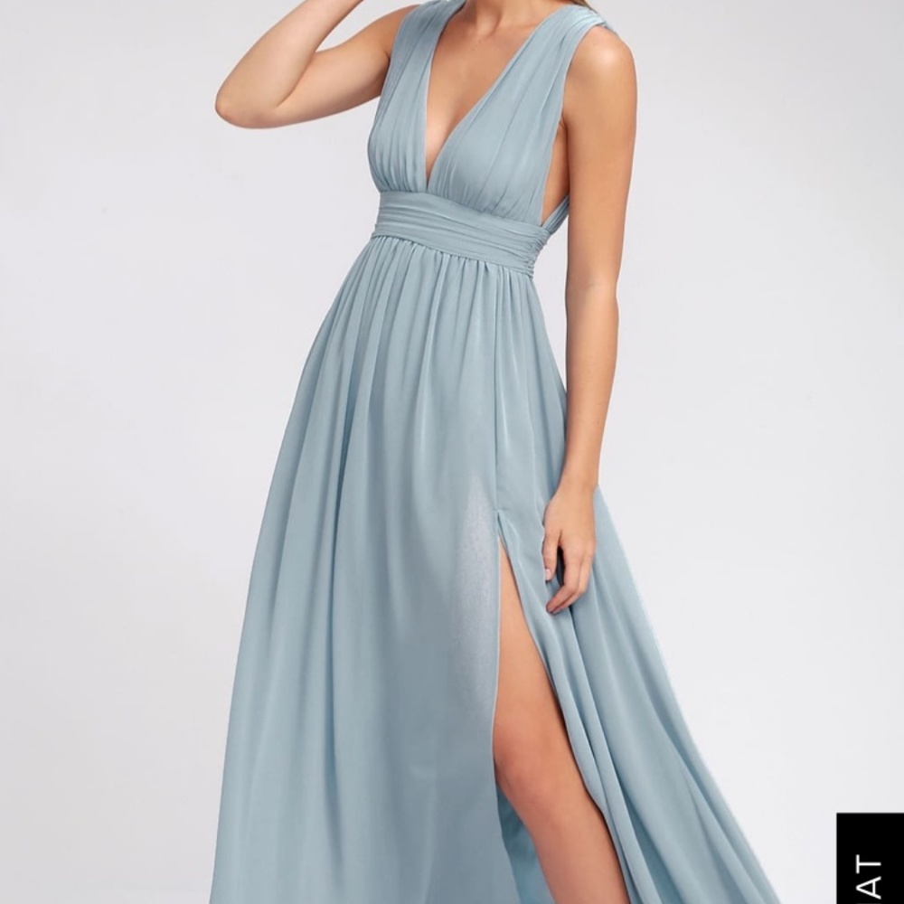 Heavenly Hues Light Blue Maxi Dress